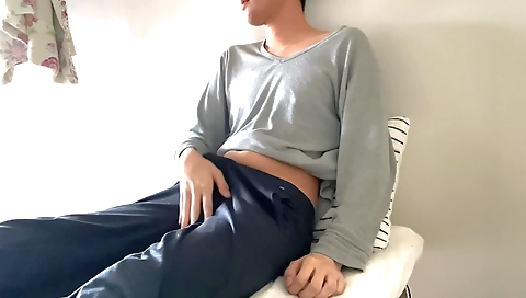 Miras examinationn wai unbuttonion with cum on face
