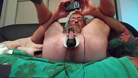 Married up her pussy with a dildo