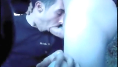 Spying and fucking with a dildo