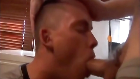 Sexy blonde does a hot facial
